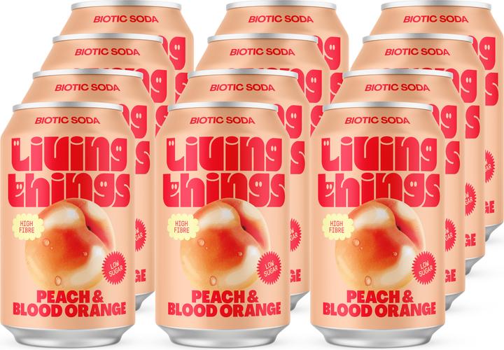 Living Things Peach & Blood Orange (12 x 33 cl)