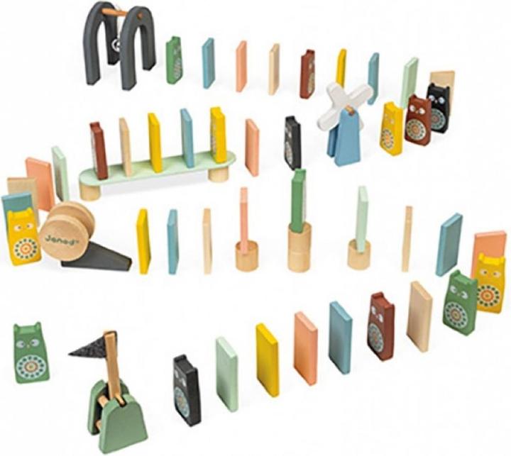 Janod Sweet cocoon domino parcours (English, French, German, Italian, 2 Players)