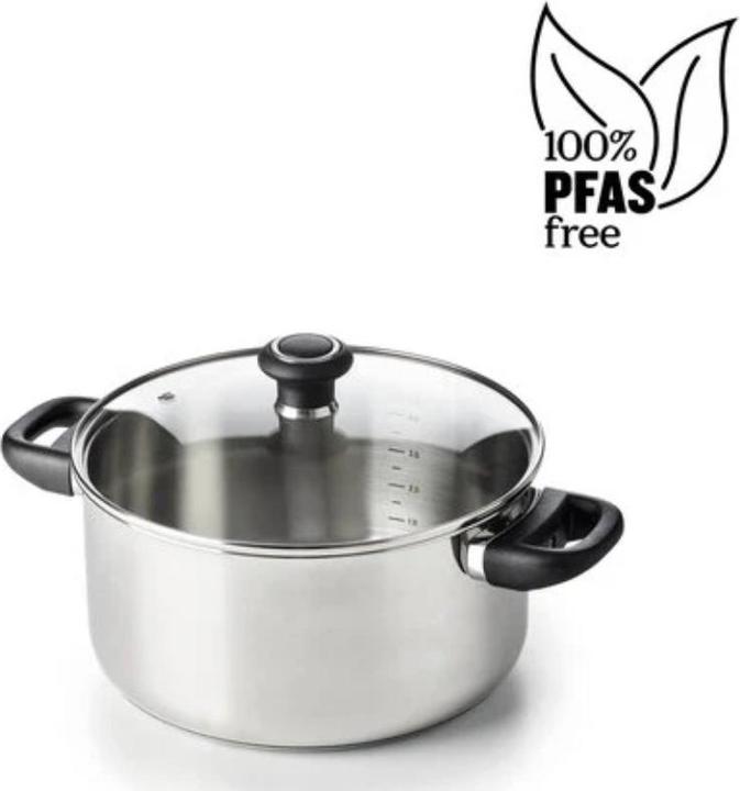 Actual product image Beka Faitout + couvercle Polo 20 cm (20 cm, Pot, Stainless steel)