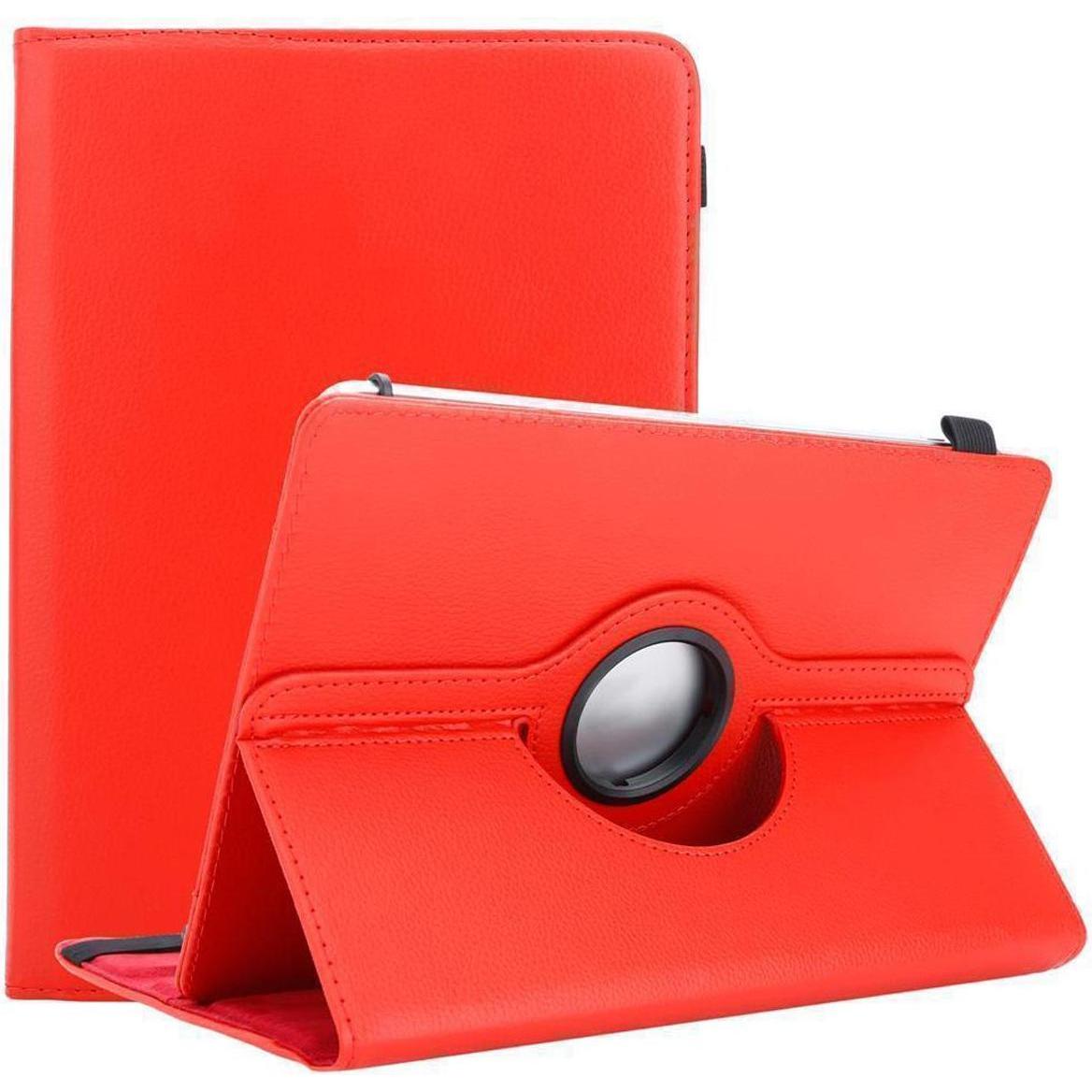 Cadorabo Tablet Hülle Universal 360 (Lenovo Yoga), Tablet Hülle, Rot