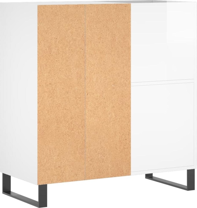 Immagine prodotto VidaXL Plattenschrank Hochglanz-Weiss 84,5x38x89 cm (84,5 x 38 x 89 cm)