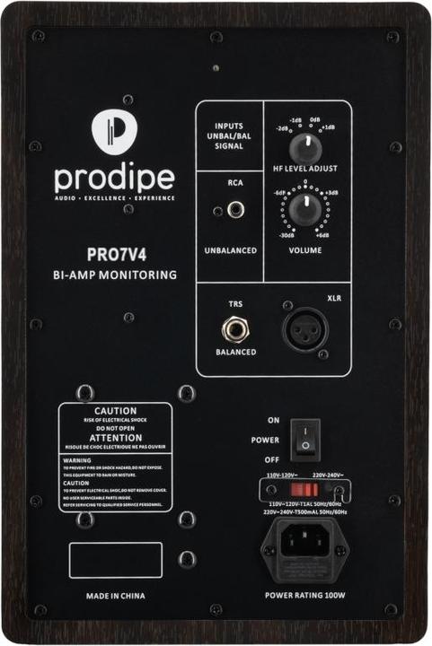 Image du produit Prodipe Studiomonitor Pro7 V4 RW (Actif, Couples, 1x 100 W)