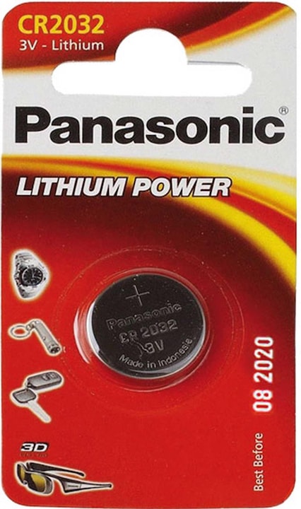 Panasonic Lithium Power (1 Stk., CR2032, 220 mAh)