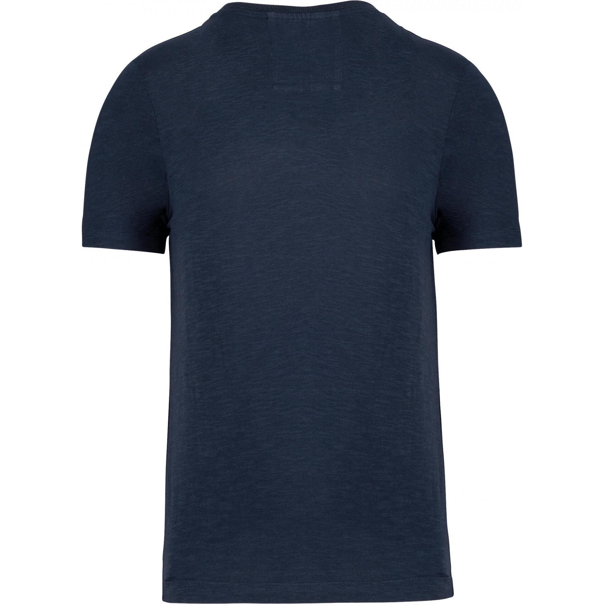 Thumbnail - Kariban, Herren, Shirt, Slub, Blau, (XL)