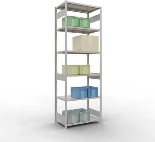 Actual product image Schulte Lagertechnik MULTIplus250 basic racking system with length ledgers