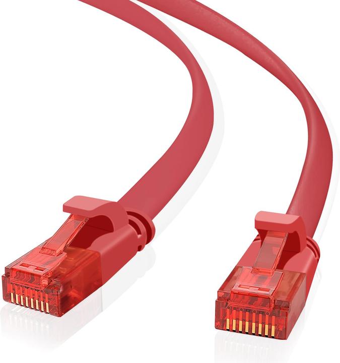 Produktbild Helos ultra slim Patchkabel U/UTP Cat 6 rot 7,5m (U/UTP, CAT6, 7.50 m)