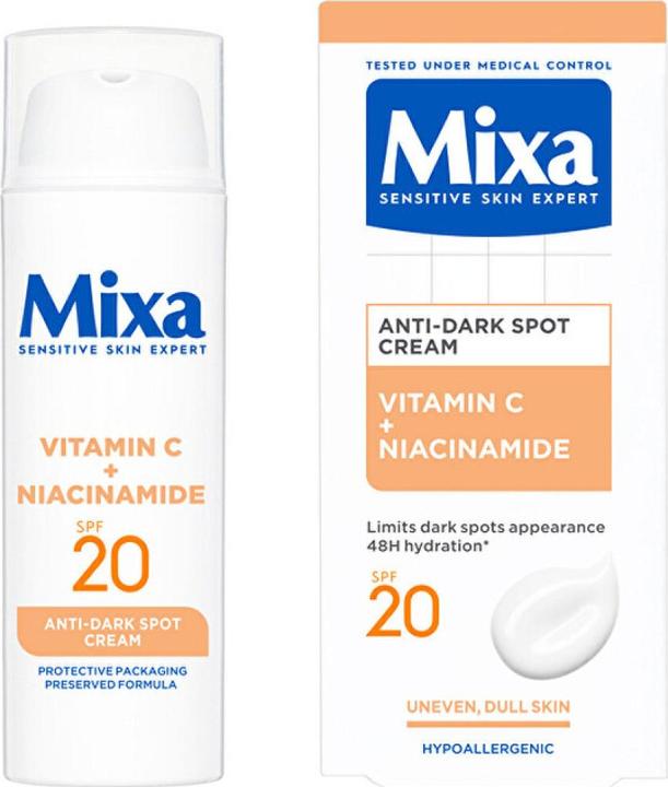 Actual product image Mixa Vitamin C + Niacinamide (50 ml, Day cream, SPF 20)