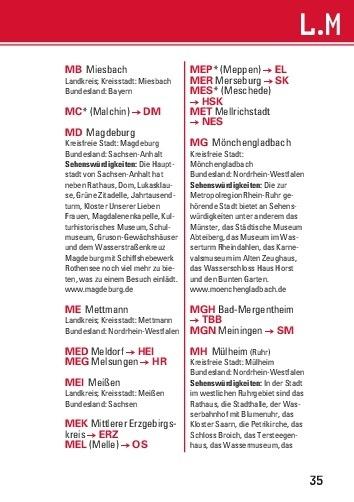 Produktbild Das grosse AvD Auokennzeichen-Buch (Deutsch, Alexandra Steiner, 2018)