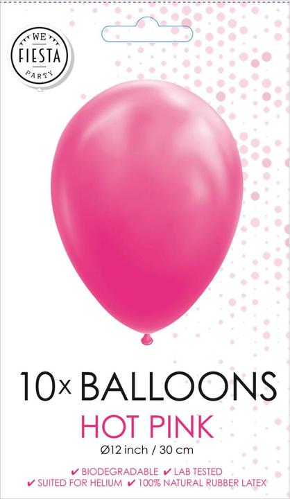 Immagine prodotto Globos Europe Palloncini rosa duro 30 cm, 10 pezzi. (10 x)