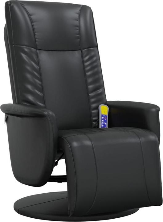 Image du produit VidaXL Fauteuil de massage avec repose-pieds Noir Similicuir,Couleur