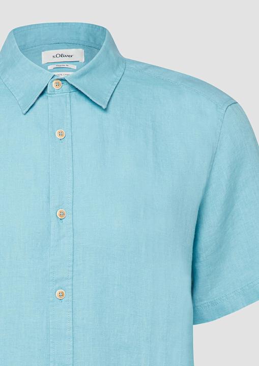 Immagine prodotto s.Oliver Regular Fit: Leichtes Leinenhemd mit Kentkragen (M)