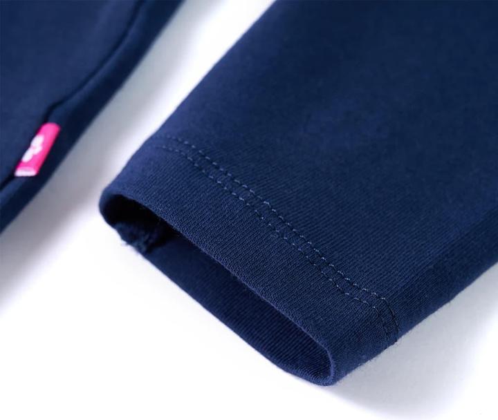 Immagine prodotto vidaXL Camicia da bambino a maniche lunghe blu navy 128,Materiale: 95 % cotone (128)