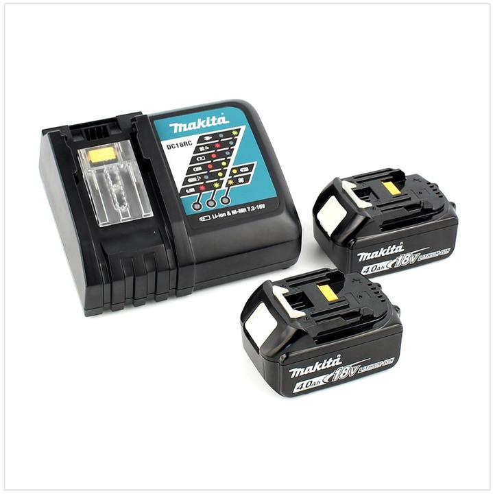 Actual product image Makita DHR 243 RMJ Cordless Brushless Rotary Hammer 2x 18 V / 36 V SDS-Plus Solo + 2x Batteries 4.0