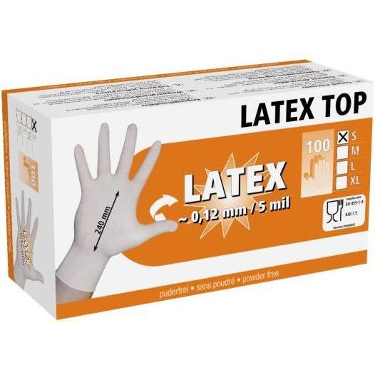 Kerbl Bianco Guanti Di Sicurezza, Guanto Monouso In Lattice Top (S)