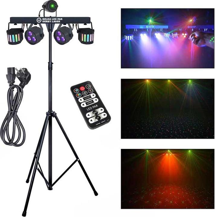 Produktbild No Name Multieffekt LIGHT4ME LED LEISTE PAR DERBY LASER