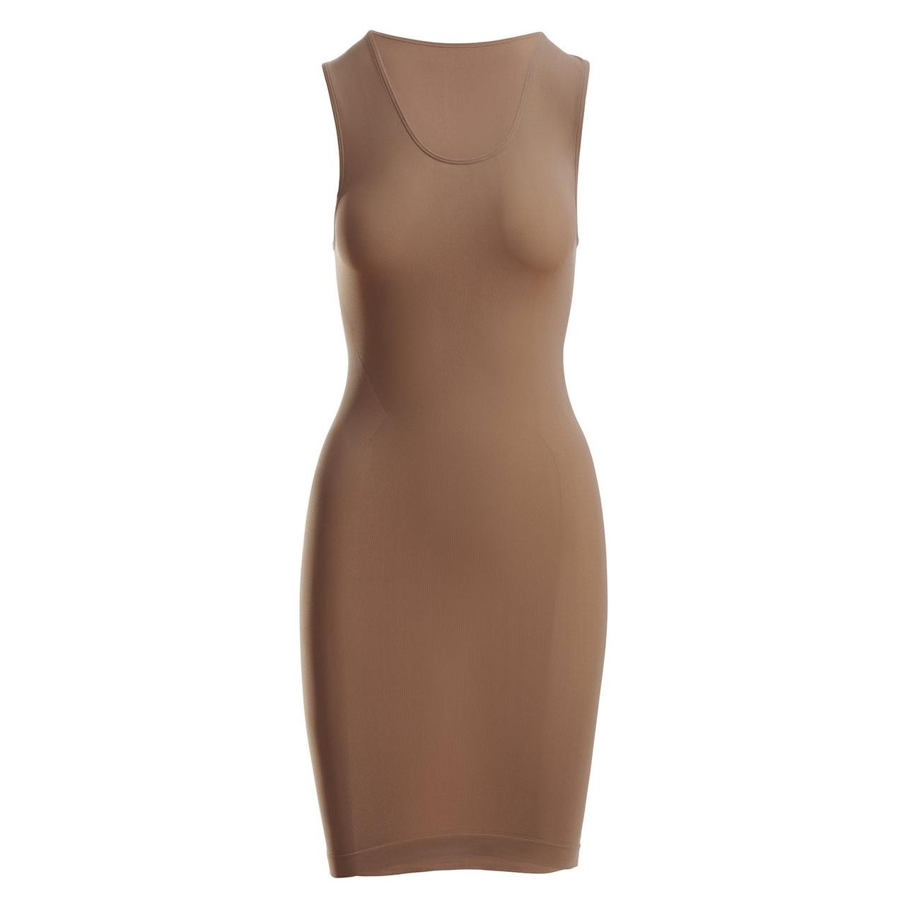 Wolford, Vrouwen, Jurken, Wide Shoulder Dress Dames Onderjurk - Macchiato - Maat S, Bruin, Beige, (S)