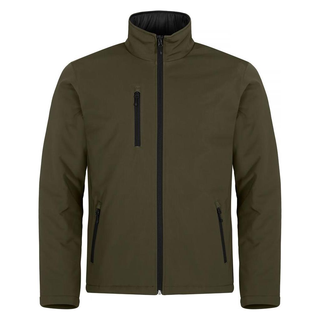 Clique, Herren, Outdoorjacken, Padded Softshell Jacket (L), Grün, L