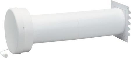 Produktbild Volution DKK - Dansk Moms Fresh f80 complete white - Frischluftventil mit Wandanschluss und weissem Aussengitter