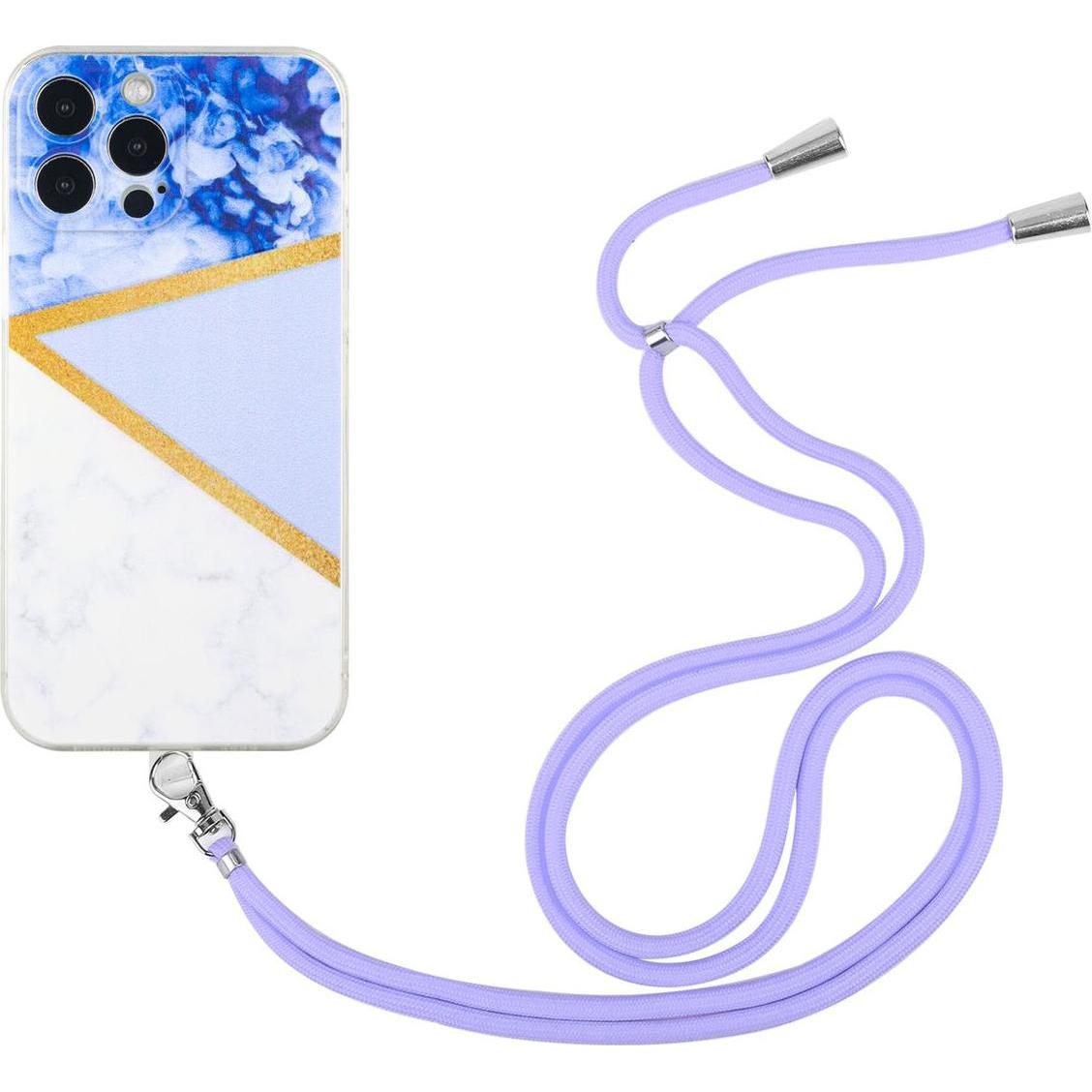Thumbnail - König Design Hülle Handy Schutz für Apple iPhone 12 Pro Handykette Case Cover Bumper Etuis, Handykette, Violett