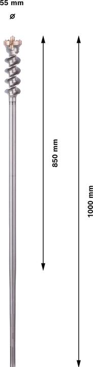 Actual product image Bosch Professional Zubehör PRO SDS max-9 break through drill bit, 55 x 850 x 1000 mm (55 mm)