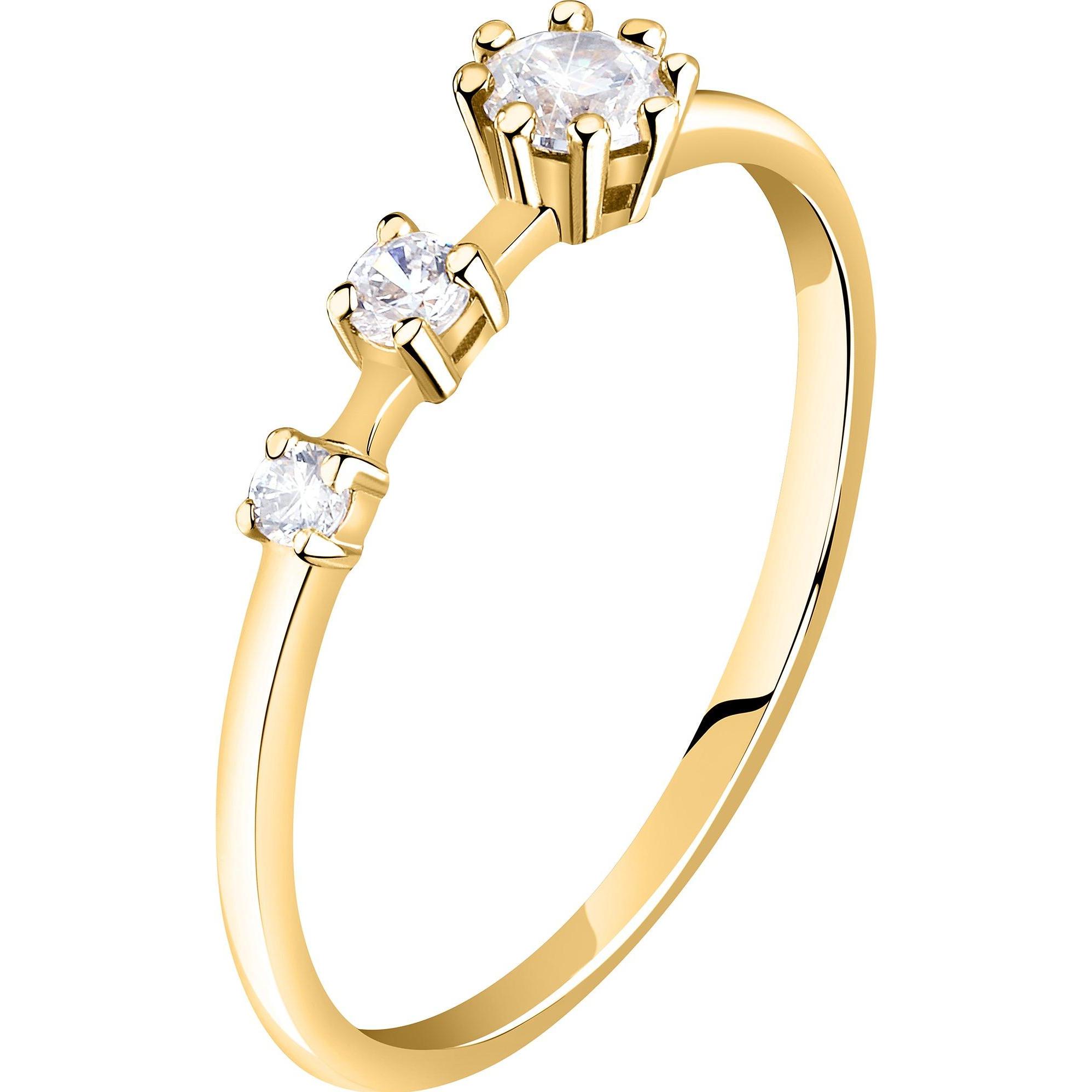 Live Diamond, Ring, Damenring, (50, 375/9 K Gold)