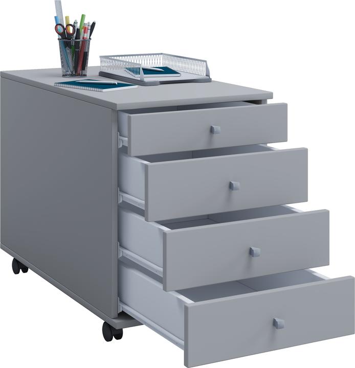 Image du produit VCM Armoire de bureau en bois Caisson à roulettes Lona avec tiroir (42 x 80 cm)