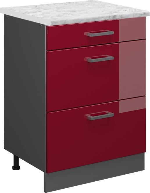 Bordeaux Hochglanz, Rot Hochglanz