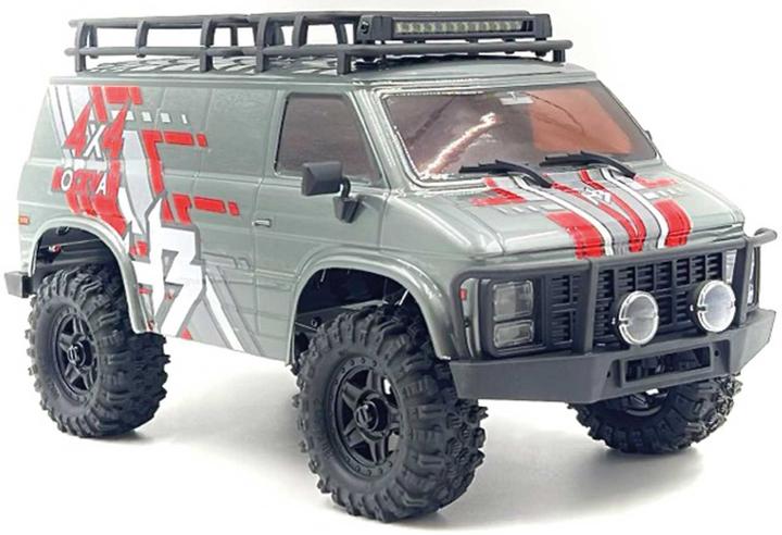 Image du produit Absima Hobby Plus 1:18 Crawler CR18P EVO-V2 Rock Van grey RTR 1:18 Brushed Crawler 4WD 2,4 GHz (RTR Prêt à fonctionner)