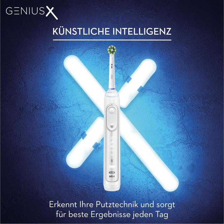 Immagine prodotto Oral-B Genius X Spazzolino elettrico bianco + custodia Traveal (Spazzolino oscillante)