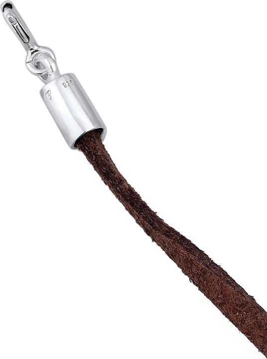 Produktbild Elli Choker, Textil-Kette (925er Sterling Silber, Kunstleder, Keine Stein, 36 cm)