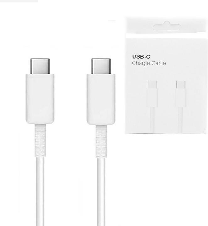 Actual product image ECOBOX USB-PD-KABEL TYP-C AUF TYP-C 5A 100W 1M WEISS USB3.0 (1 m, 100 W)