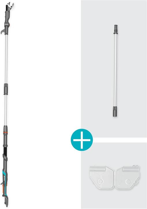 Actual product image Gardena Battery Telescopic Pruning Shears HighCut 360/18V P4A Ready-To-Use