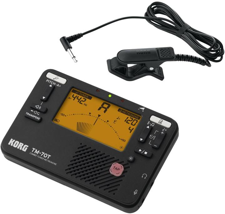 Korg Stimmgerät TM-70 Set Schwarz, Eigenschaften