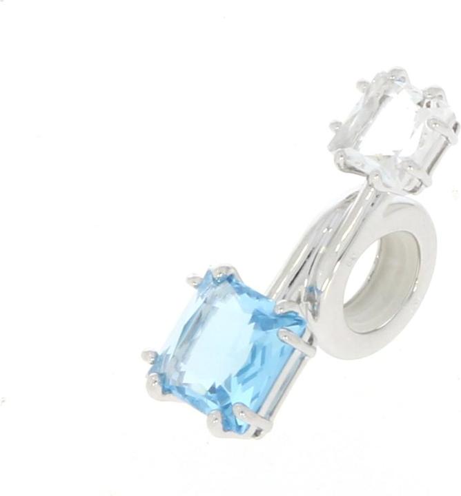 Actual product image Swarovski Jewellery for earphones blue 5619485 (Rhodium-plated metal)
