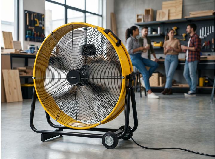 Produktbild Furber Bodenventilator Vayu-Fortis 24, Schwarz/Gelb