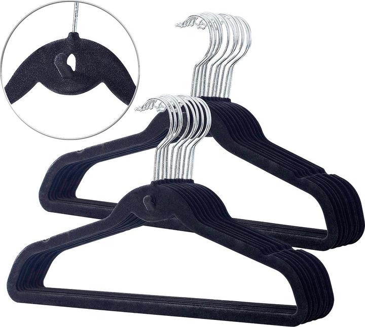 Pearl 20er-Set Raumspar-Kleiderbügel, extra schmal (20 x)