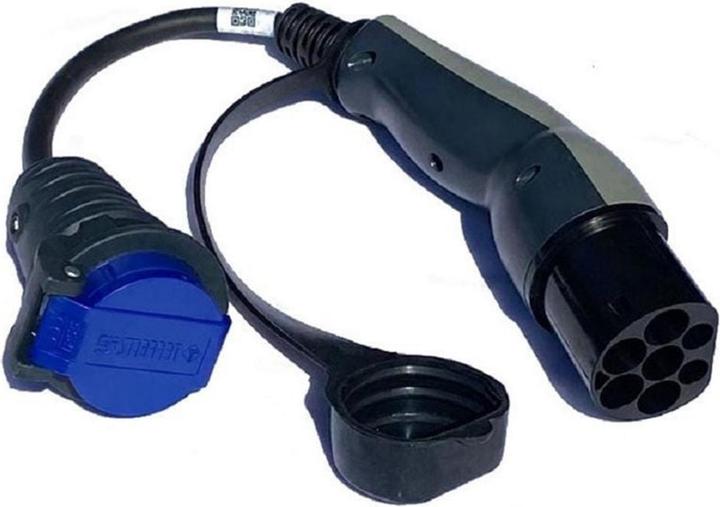 Immagine prodotto Elektroscout Adattatore di tipo 2 - CEE16 con dispositivo di sblocco (CEE 16, 16 A)