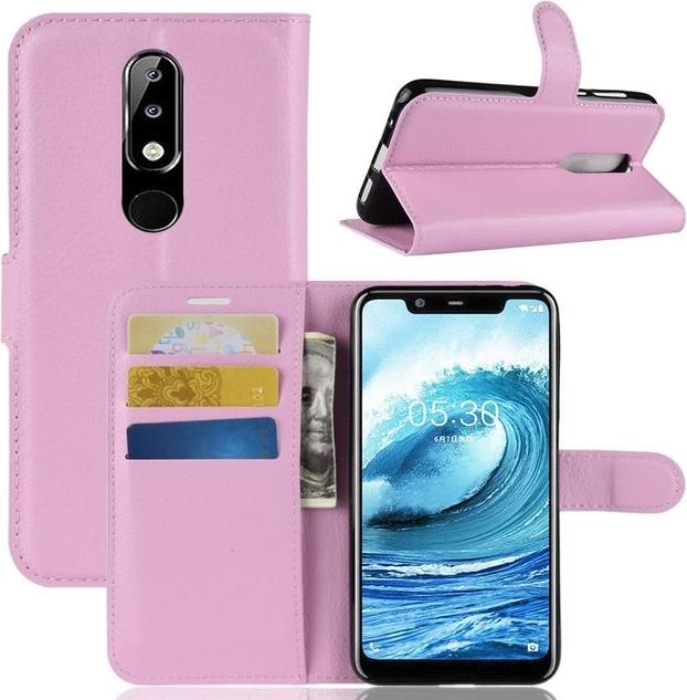 Produktbild MU Classic Litchi Leder Bookcover Series (Nokia 5.1 Plus)
