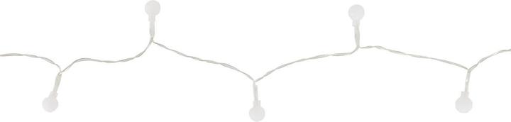 Image du produit Idena Guirlande lumineuse LED en forme de boule avec minuterie 6h pour 3 piles AA blanc chaud 100 LED (10.20 m)