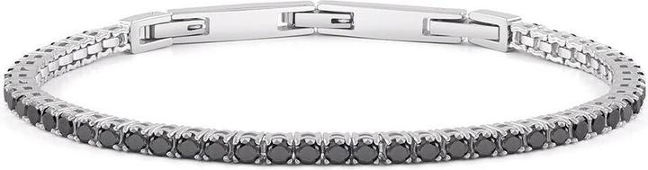 Actual product image Guess Men Ìs steel bracelet with zircons Eternity JUMB03237JWSTBKT/U (21 cm, Stainless steel)