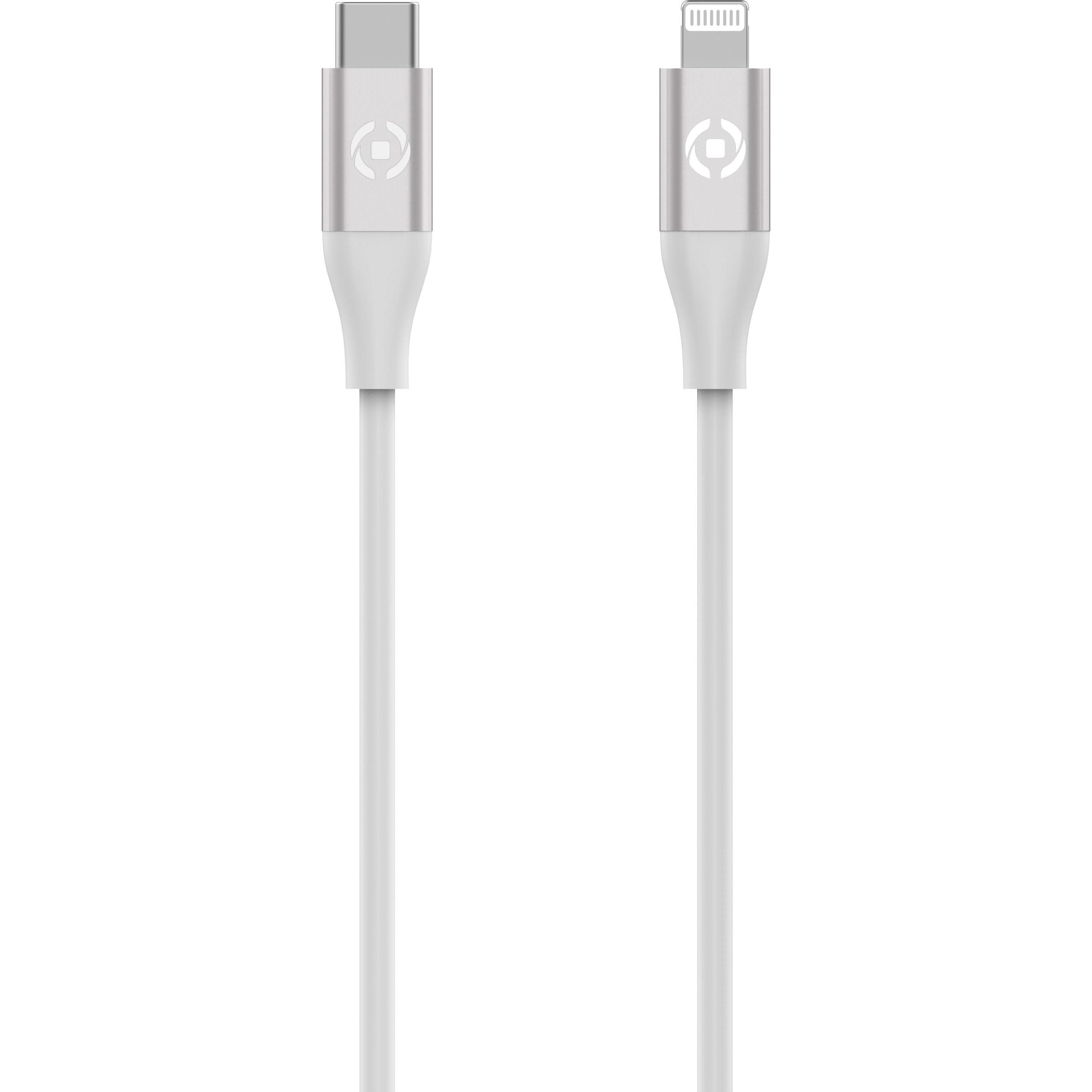 Celly USBCLIGHTCOLWH cavo Lightning 1,5 m Bianco (1.50 m), Cavo USB