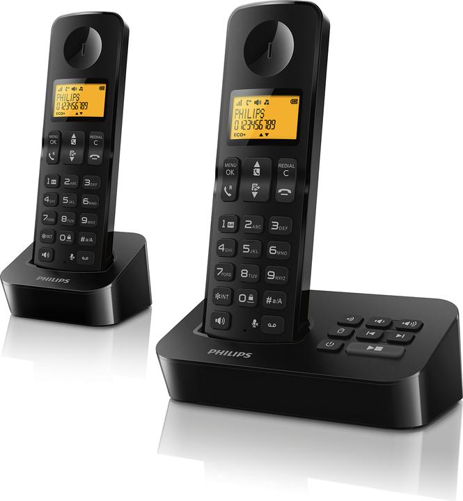 Philips D2652B/01 Schnurlostelefon mit Anrufbeantworter