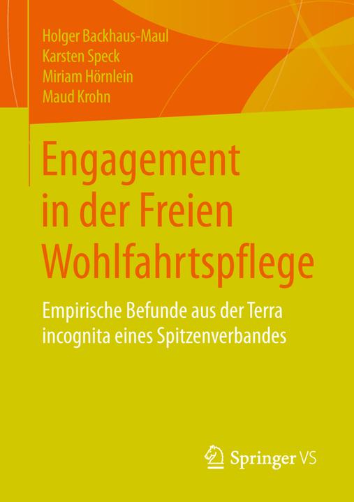 Produktbild Engagement in der Freien Wohlfahrtspflege (Deutsch, Holger Backhaus-Maul, Karsten Speck, Maud Krohn, Miriam Hörnlein, 2014)