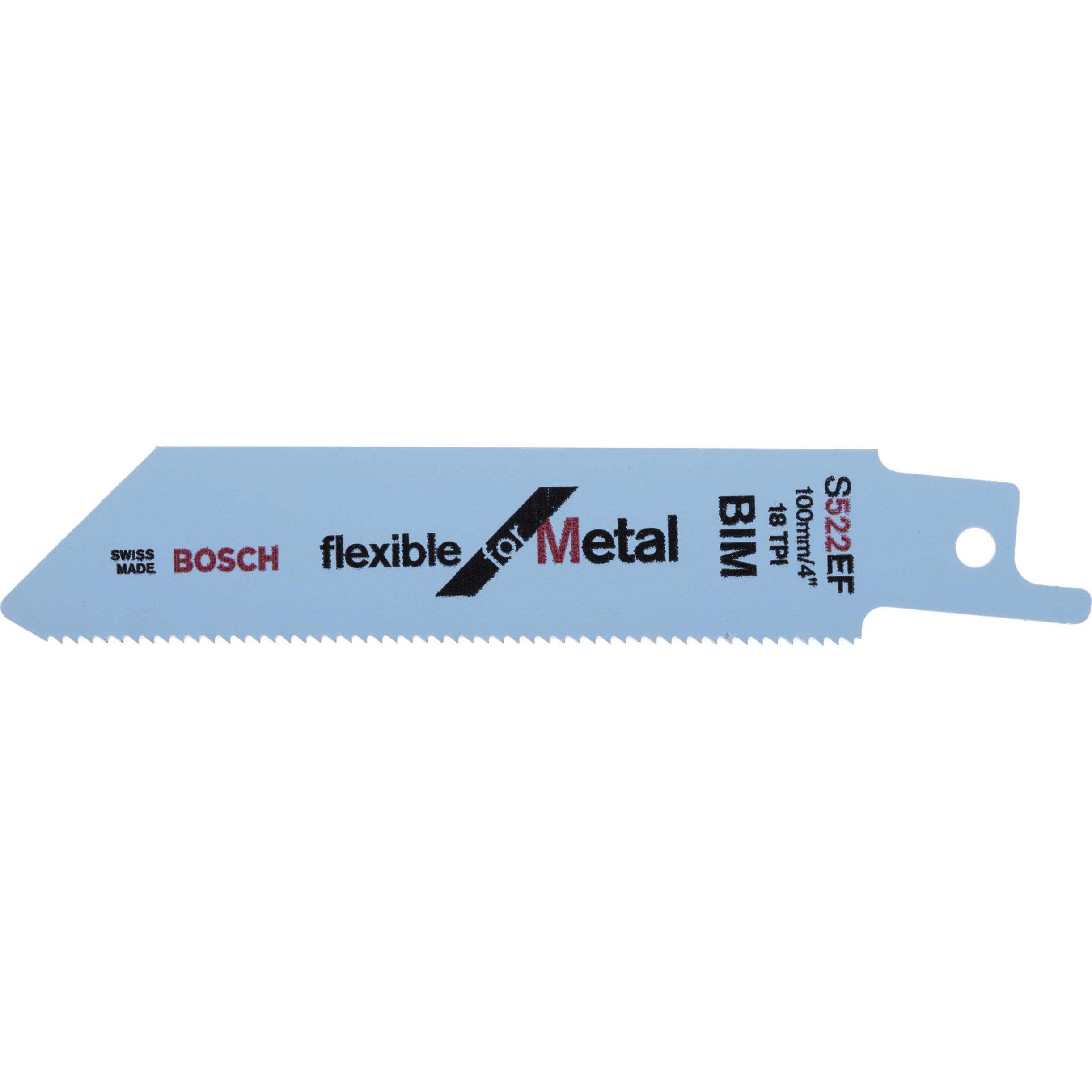 Thumbnail - Bosch Professional Zubehör, Sägeblatt, Säbelsägeblatt S 522 EF, Flexible for Metal, 5er-Pack