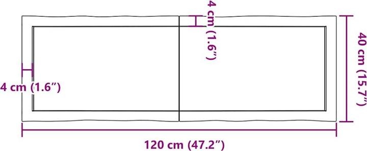 Image du produit vidaXL Tischplatte (120 x 40 cm)