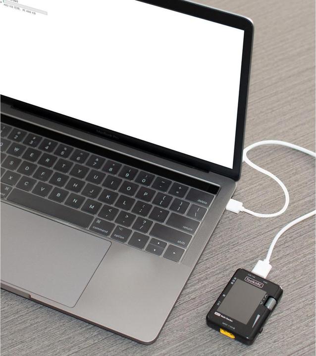 Actual product image Toolkitrc Rechargeable MC8 multitool with USB charging function