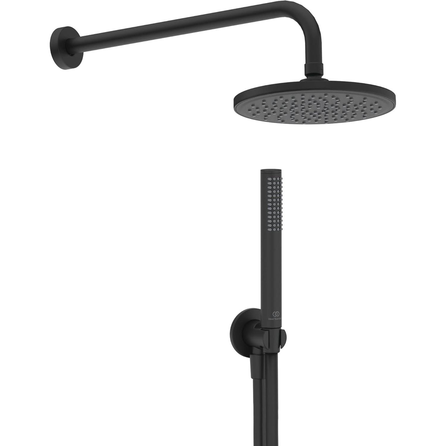 Ideal Standard, Sistema doccia, idealrain - doucheset zonder kraan, diameter 20 cm, matzwart