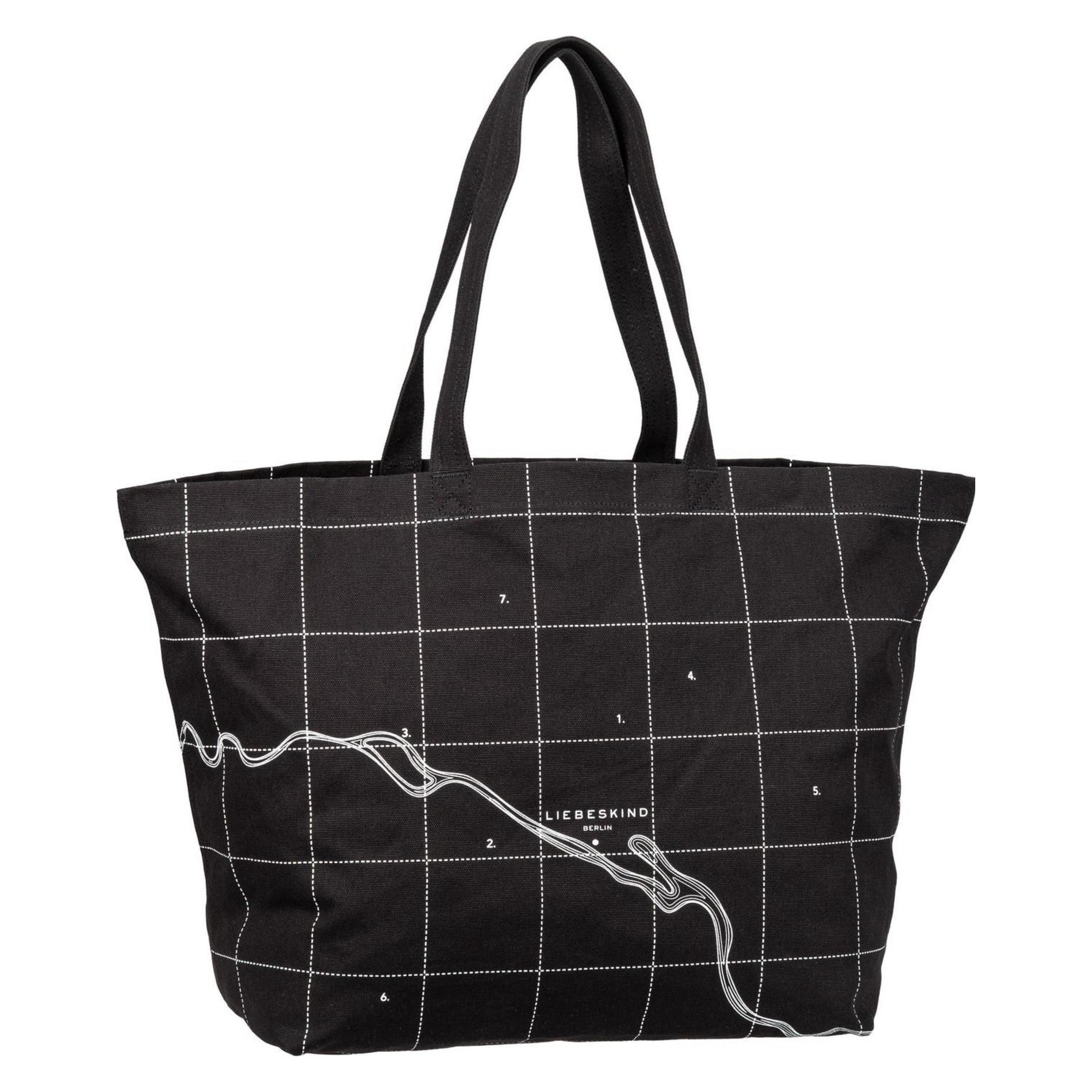 Liebeskind Berlin, Vrouwen, Tas, Shopper Canvas Xl, Zwart, (65 l)