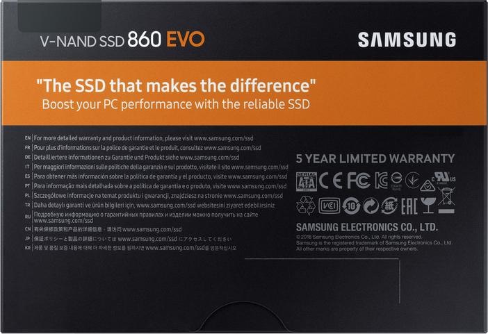 Image du produit Samsung 860 EVO Basic (2000 Go, 2.5")