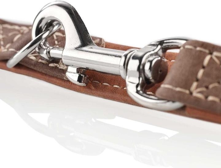 Produktbild Hunter koleder-Führleine Porto tabak/cognac lang breit (M, Hund, Spazieren)